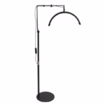 Lampa Led Semiluna cu Picior Fix, Reglarea Intesitatii si Suport pentru Telefon, 16 Inch