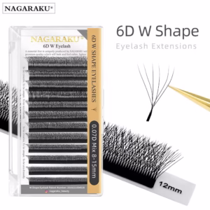 MIX Extensii gene Premade, NAGARAKU 6D W curbura – D