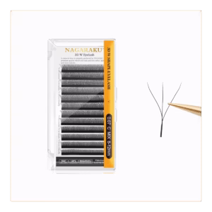 MIX Extensii gene Premade, NAGARAKU 3D W curbura – D