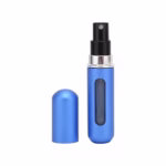 Sticluta de parfum reincarcabila cu atomizor, portabila, ideala pentru calatorii, ALBASTRU, din aluminiu - imagine 2