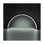 LAMPA LED XL, MANICHIURA SEMICIRCULARA, NEAGRA - imagine 3