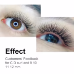 MIX Extensii gene Premade, NAGARAKU 6D W curbura – D - imagine 5