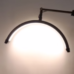 Lampa Led Semiluna cu Picior Fix, Reglarea Intesitatii si Suport pentru Telefon, 16 Inch - imagine 6