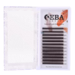 MIX Extensii gene Premade, EBA Lashes 3D W curbura – L