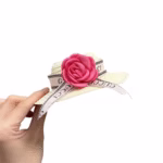 Pălărie Labubu Roz – Accesoriu cu floare și panglică Gucci