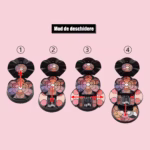 Trusa Make-up Sela, Black Round Flower - imagine 2