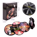 Trusa Make-up Sela, Black Round Flower - imagine 3