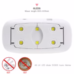 Lampa UV LED 6W SUN Mini Alba, Sela - imagine 2