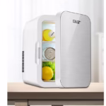 Mini frigider cosmetice, Flippy, dubla functie de incalzire/racire, portabil, 8L, gri - imagine 2