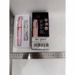 Trimmer Facial, Flippy, pentru Sprancene, Incarcare USB, 1.5 x 13 cm, din ABS, Roz - imagine 6