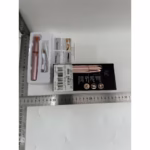 Trimmer Facial, Flippy, pentru Sprancene, Incarcare USB, 1.5 x 13 cm, din ABS, Roz Auriu - imagine 7