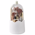 Cutie pentru Depozitarea Pensulelor de Machiaj, Flippy, Rotativa, Plastic, 36 cm x 13 cm, Alb