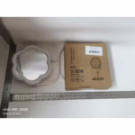 Oglindă de Machiaj pentru Birou, Flippy, Rotativă, Detasabilă, Model de Floarea Soarelui, Suport pentru Inele, cu Depozitare, Alba - imagine 2