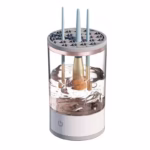 Dispozitiv Curățare Pensule Machiaj Portabil, Vibrații Sonice 7000 RPM, USB 5V, pentru Pensule Multiple, Alb/Transparent - imagine 5