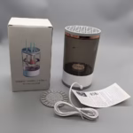Dispozitiv Curățare Pensule Machiaj Portabil, Vibrații Sonice 7000 RPM, USB 5V, pentru Pensule Multiple, Alb/Negru - imagine 4