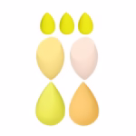 Set Buretei Machiaj, Flippy, Premium, 7 bucati, galben - imagine 2