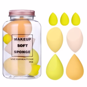 Set Buretei Machiaj, Flippy, Premium, 7 bucati, galben