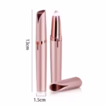 Epilator de Sprancene, Flippy, Aparat de Tuns Facial sub Forma de Creion, Portabil, Alimentare cu Baterii, 13x1.5cm, Roz - imagine 10