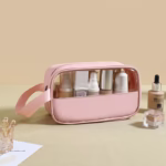 Geanta cosmetice Flippy, pentru voiaj sau organizare, 22 x 12 x 8 cm, roz - imagine 6
