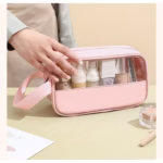 Geanta cosmetice Flippy, pentru voiaj sau organizare, 22 x 12 x 8 cm, roz - imagine 7