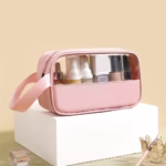 Geanta cosmetice Flippy, pentru voiaj sau organizare, 22 x 12 x 8 cm, roz - imagine 9