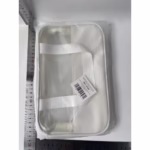 Geanta cosmetice Flippy, pentru voiaj sau organizare, material PVC/textil, impermeabila, portabila, 26 x 15 x 10 cm, alb - imagine 9