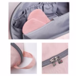 Geanta De Depozitare, Flippy 3 In 1, Portabila, Pentru Lenjerie, Sutiene Si Sosete, Multi-Functionala, Pentru Bagaj, Calatorii Si Afaceri, 23 x 13 x 13, Roz - imagine 2
