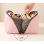 Geanta De Depozitare, Flippy 3 In 1, Portabila, Pentru Lenjerie, Sutiene Si Sosete, Multi-Functionala, Pentru Bagaj, Calatorii Si Afaceri, 23 x 13 x 13, Roz - imagine 5
