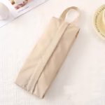 Geanta de Depozitare, Flippy, Pentru Haine Mici, Lenjerie, Sosete, Cosmetice, Impermeabila, cu Maner, 10x20x3 cm, Crem - imagine 5