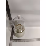 Cutie pentru Depozitarea Pensulelor de Machiaj, Flippy, Rotativa, Plastic, 36 cm x 13 cm, Bej - imagine 2