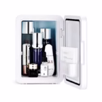 Mini frigider cosmetice, Flippy, dubla functie de incalzire/racire, portabil, 8L, alb - imagine 2