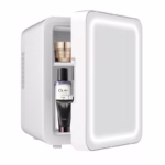 Mini frigider cosmetice, Flippy, dubla functie de incalzire/racire, portabil, 8L, alb - imagine 3