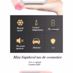 Mini frigider cosmetice, Flippy, dubla functie de incalzire/racire, portabil, 8L, alb - imagine 10