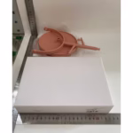Oglina Cosmetica cu Picior, Flippy, HD, Rotire 360 Grade, 15 cm Diametru, Suport Bijuterii Baza Rotunda + 2 Brate, Model cu Urechi, 31 x 14.5 x 15 cm, din Plastic, Roz/Galben - imagine 4