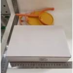 Oglina Cosmetica cu Picior, Flippy, HD, Rotire 360 Grade, 15 cm Diametru, Suport Bijuterii Baza Rotunda + 2 Brate, Model cu Urechi, 31 x 14.5 x 15 cm, din Plastic, Portocaliu/Galben - imagine 7