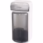 Organizator Baie, Flippy, 4 Compartimente si 1 Sertar, Rotire 360 Grade, din PP+PET, 27.5 x 16 x 11 cm, Alb/Negru
