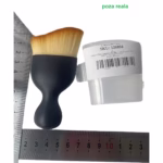 Pensula Multifunctionala, Flippy, Pentru Machiaj sau Indepartat Praful din Masina, Par Sintetic, cu Capac de Protectie, Negru - imagine 2