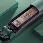 Placa de Par fara Fir, Flippy, Adaptor Tip C, 4 Trepte de Temperatura, Tensiune 5V, Capacitate Baterie 5000 mAh, Indreptat, Ondulat, 23.5x3.3x4.5 cm, Verde - imagine 3