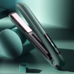 Placa de Par fara Fir, Flippy, Adaptor Tip C, 4 Trepte de Temperatura, Tensiune 5V, Capacitate Baterie 5000 mAh, Indreptat, Ondulat, 23.5x3.3x4.5 cm, Verde - imagine 8