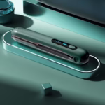Placa de Par fara Fir, Flippy, Adaptor Tip C, 4 Trepte de Temperatura, Tensiune 5V, Capacitate Baterie 5000 mAh, Indreptat, Ondulat, 23.5x3.3x4.5 cm, Verde - imagine 9