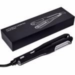 Placa pentru Ondularea Parului, Flippy, din Ceramica, Max 210 Grade, Lumina LED, 2 Setari de Temperatura, Functie de Blocare, 31x3.5 cm, Negru - imagine 6