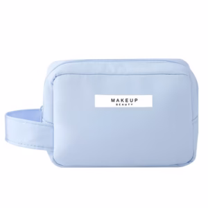 Portfard, Flippy, cu Maner, Material Impermeabil, pentru Cosmetice, 16 x 11 x 7 cm, Albastru