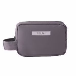 Portfard, Flippy, cu Maner, Material Impermeabil, pentru Cosmetice, 16 x 11 x 7 cm, Gri