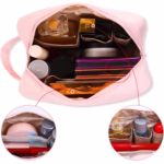 Portfard, Flippy, cu Maner, Material Impermeabil, pentru Cosmetice, 16 x 11 x 7 cm, Roz - imagine 3