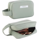 Portfard, Flippy, cu Maner, Material Impermeabil, pentru Cosmetice, 16 x 11 x 7 cm, Verde - imagine 5