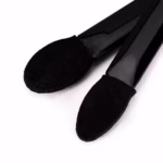Set 20 de Aplicatoare Machiaj, Flippy, 2 Capete, 6.2 cm, din Poliuretan si Burete, Negru - imagine 4