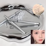 Kit de Aplicare Tus, Flippy, pentru Incepatori, Accesoriu Machiaj, 4 Produse, Tus Impermeabil, Negru, Cutie Mint - imagine 2