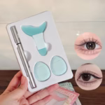 Kit de Aplicare Tus, Flippy, pentru Incepatori, Accesoriu Machiaj, 4 Produse, Tus Impermeabil, Negru, Cutie Mint - imagine 4