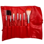 Set portabil 7 pensule de machiaj cu husa Rosie, Flippy