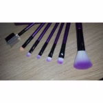 Set portabil 7 pensule de machiaj cu husa Mov, Flippy - imagine 2